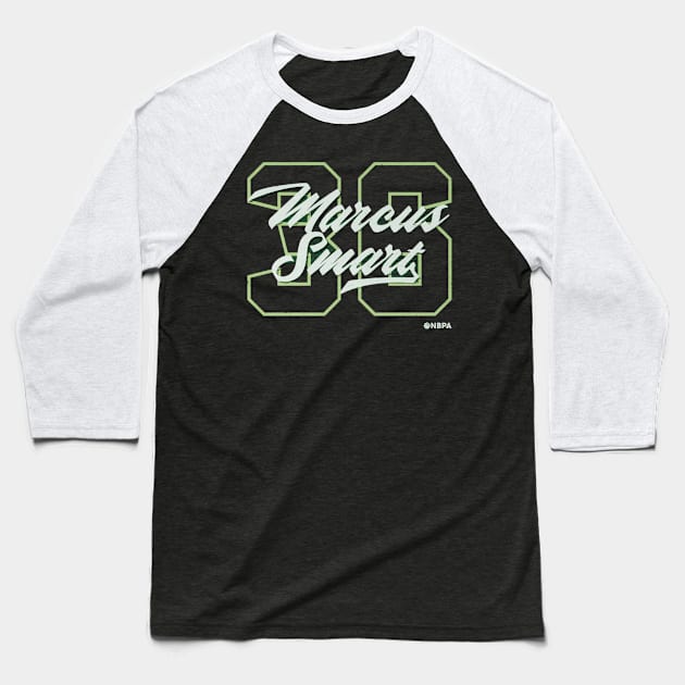 Marcus Smart Boston Number Script Baseball T-Shirt by TodosRigatSot